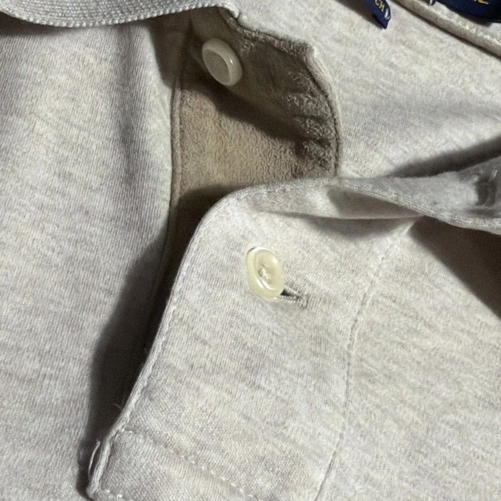 Polo Ralph Lauren Long Sleeve Polo Shirt Cream Tan XXL Pima Soft Touch Cotton